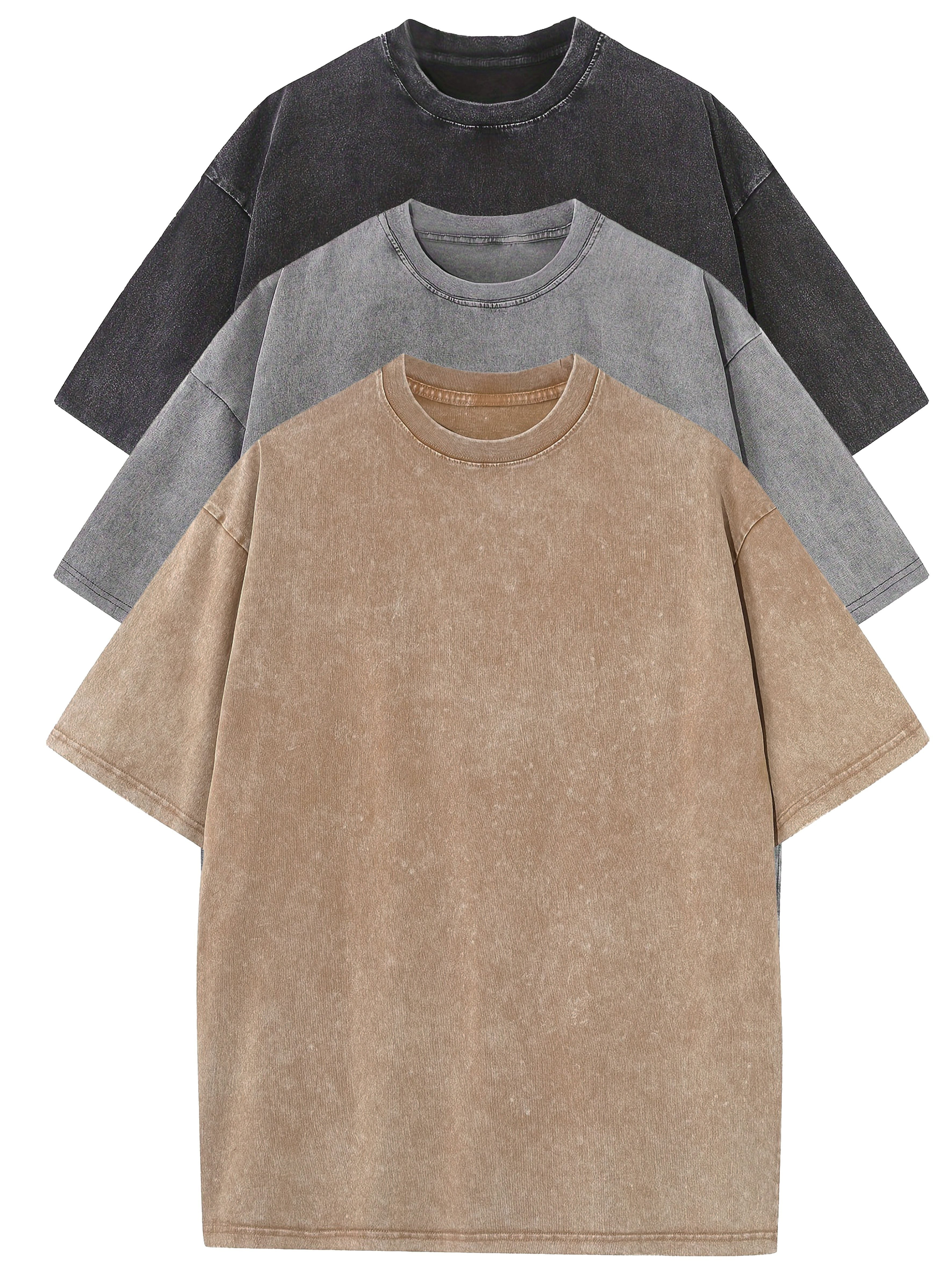 Relaxed Men's T-shirts 3-pack – Soft and Durable Wear Comfort