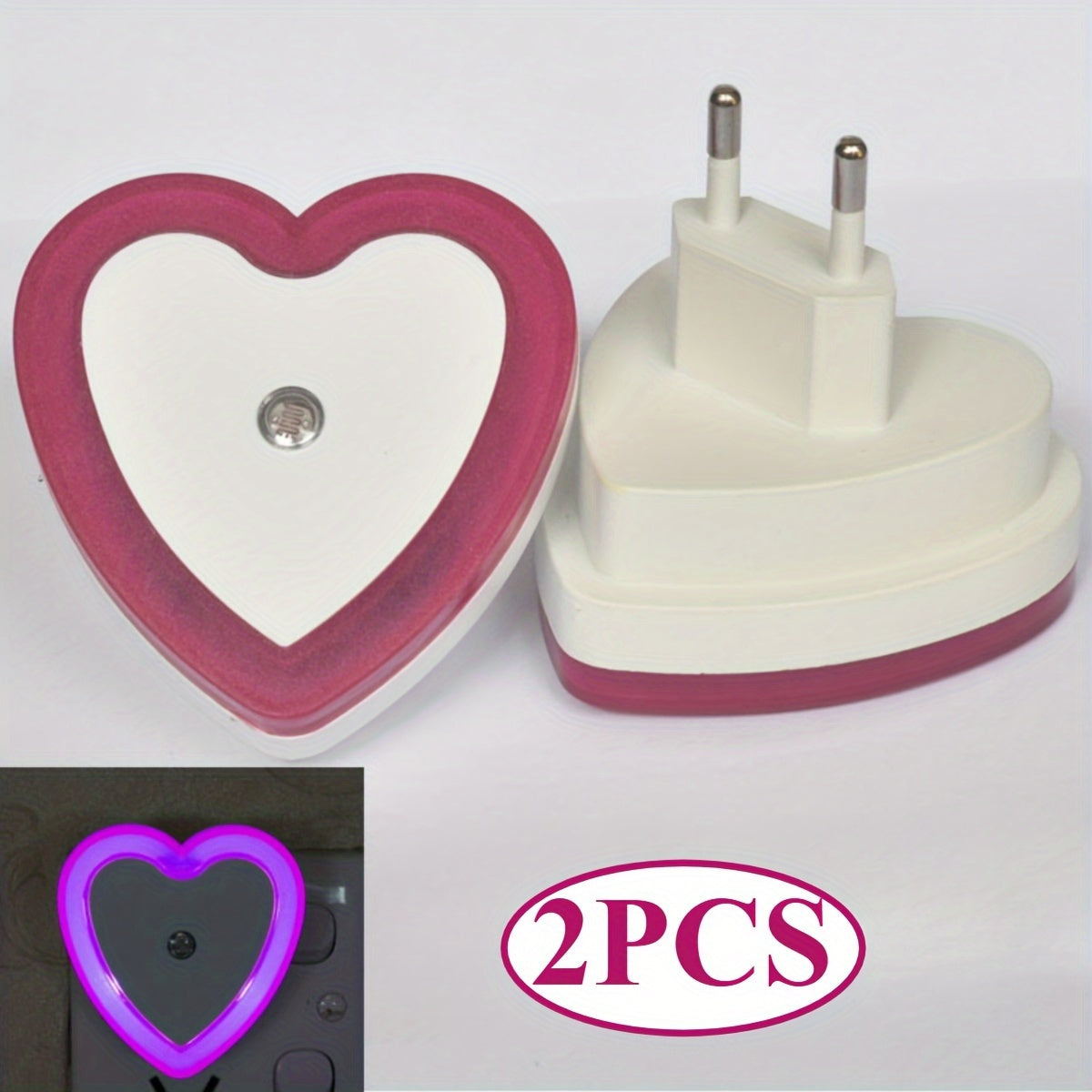 HeartGlow LED Night Light - Smart Dusk-to-Dawn Night Lighting