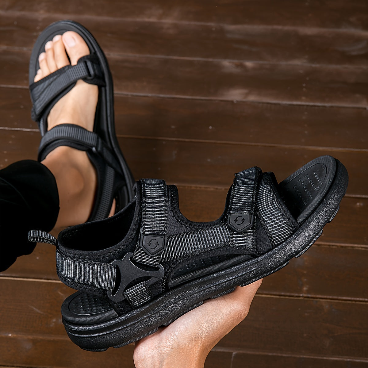 TrailVent Breathable Men’s Sandals – Comfortable Outdoor Grip
