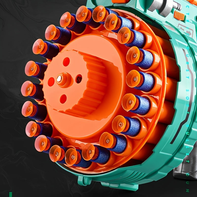 Automatic Foam Blaster – Turquoise Pistol with 40 Foam Balls for Fun Playtime