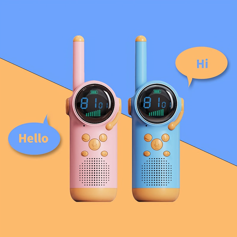 Kids Walkie-Talkies Pair – 3-Mile Range & Rechargeable Battery