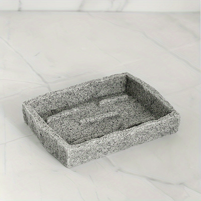 Gray Resin Bathroom Set – Luxury Set of 4 Pieces for an Elegant Bathroom