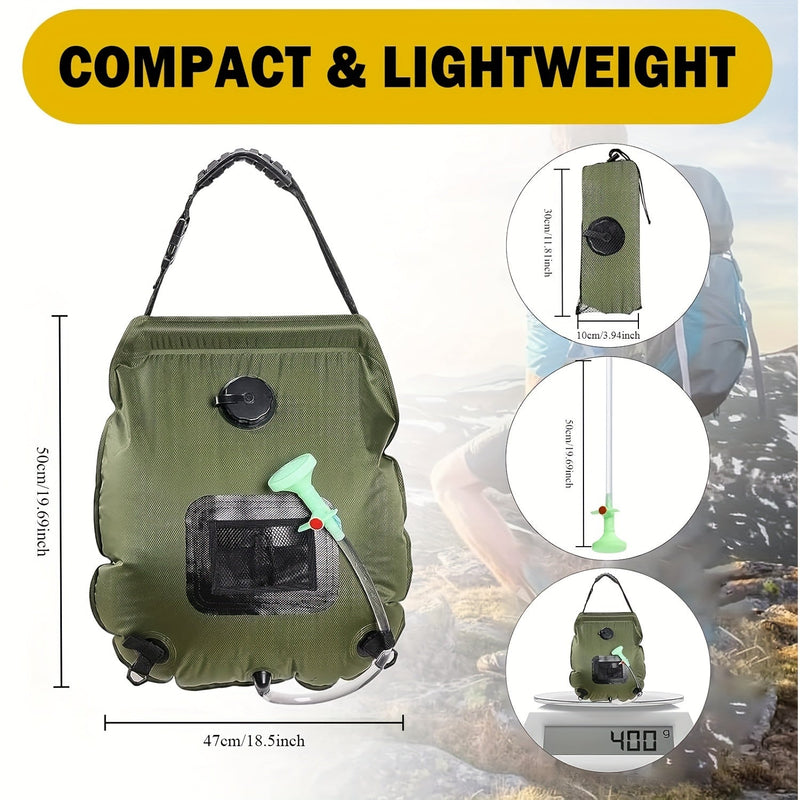 SunnyFlow Solar Shower Bag – Practical, Leakproof, and with Temperature Meter