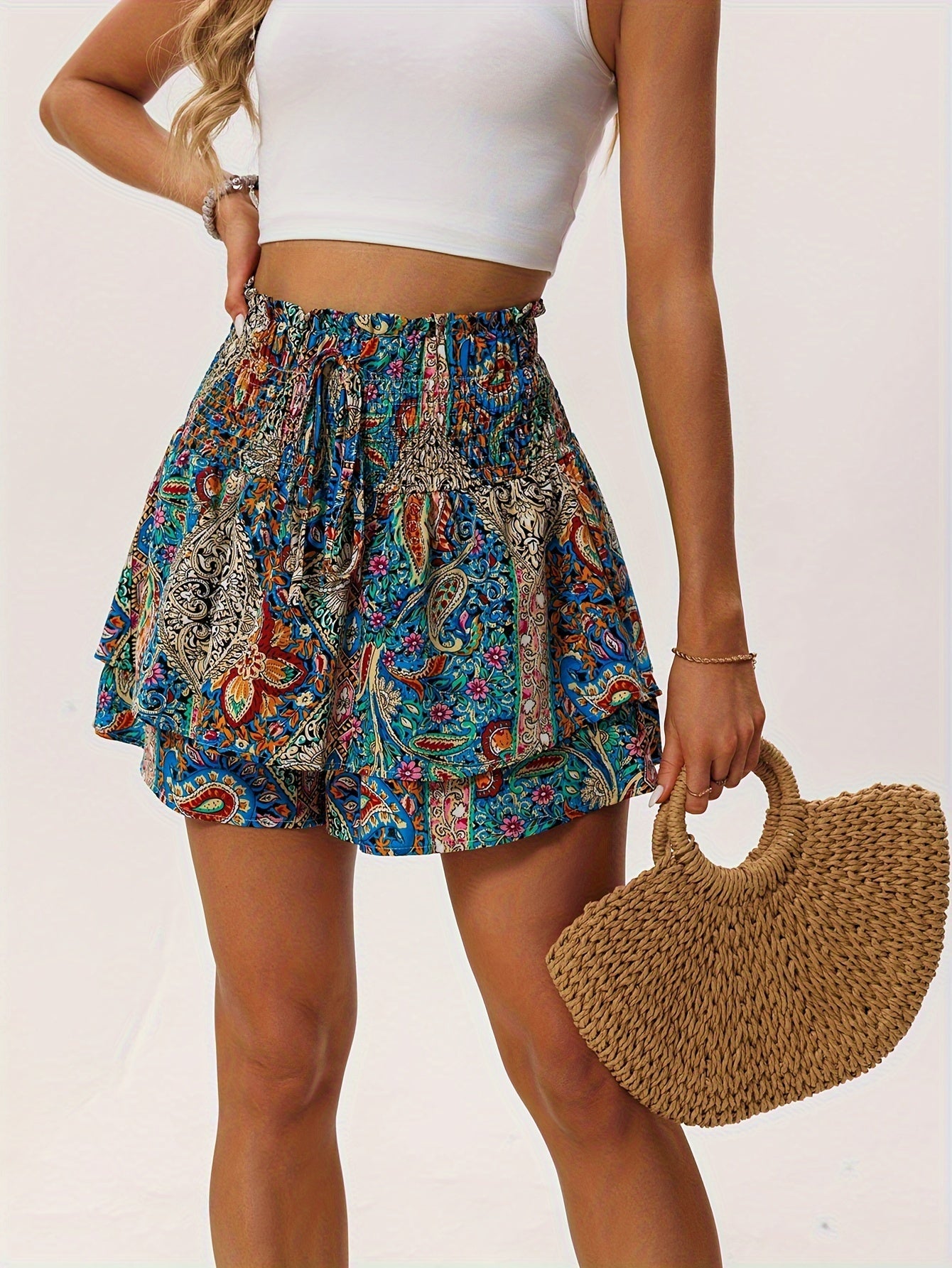 Vacation Women's Shorts Floral Print – Comfortable and Feminine