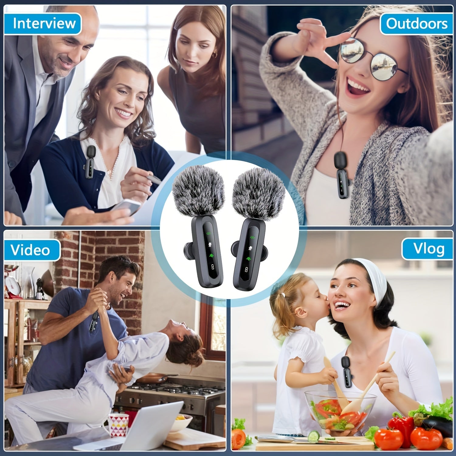 SoundClip Wireless Lavalier Microphone - For Smartphones and Tablets