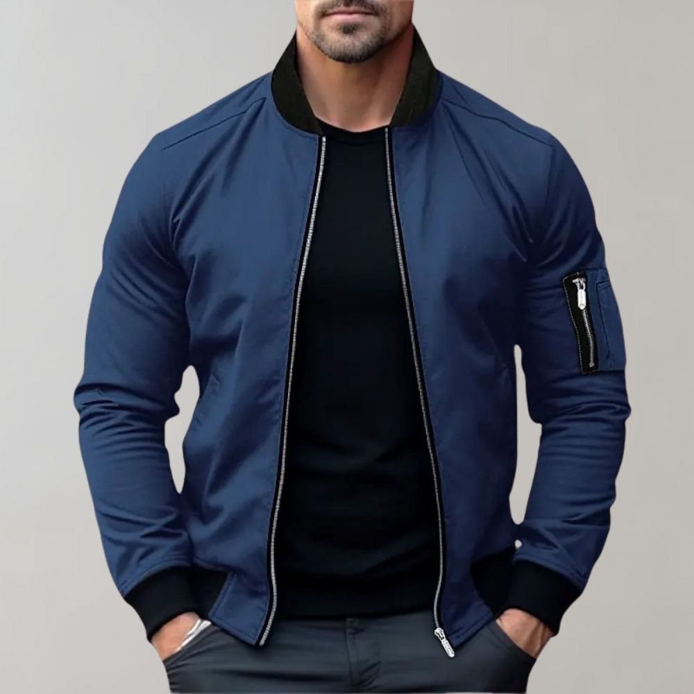 Lightweight Men’s Bomber Jacket – Breathable and Stylish Spring Wear