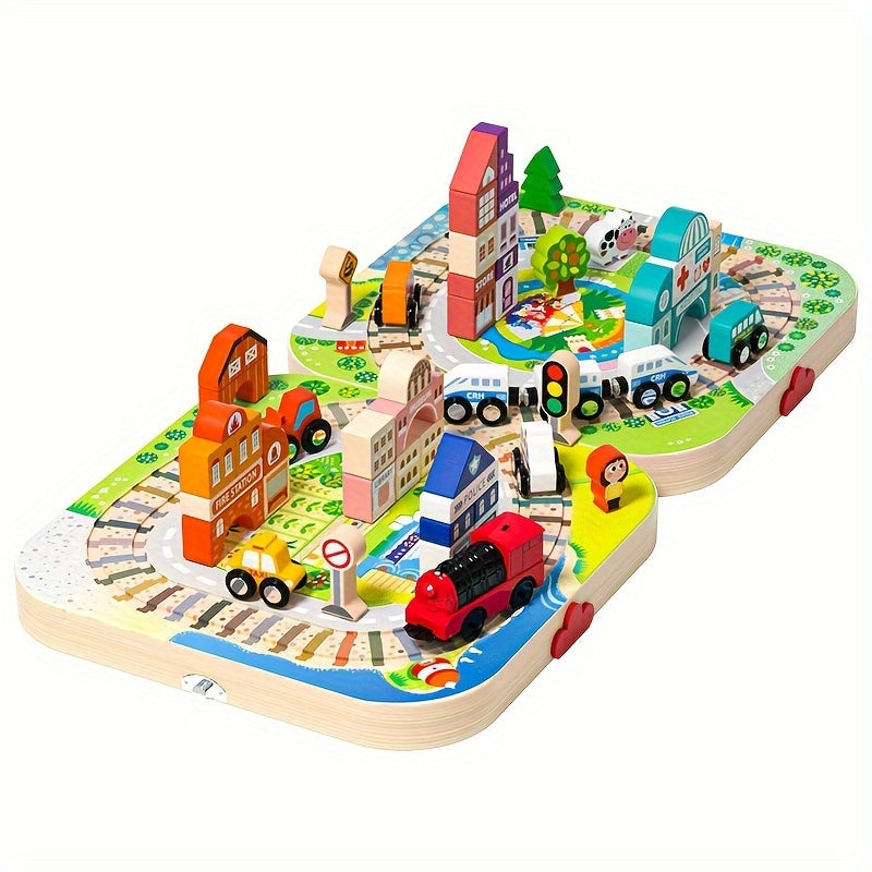 Wooden City Building Block Set - Fun Play Experience for Children