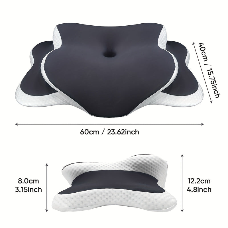 Ergonomic Memory Foam Neck Pillow – For Optimal Comfort and Support During the Night