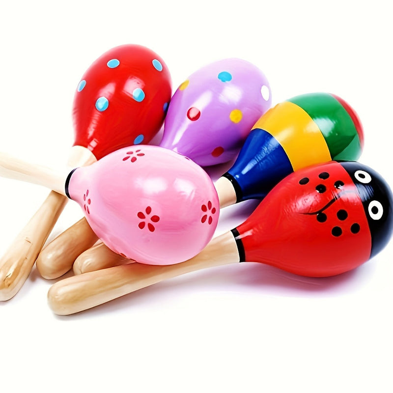 MelodyWood Wooden Maraca - Playful Musical Instrument for Children