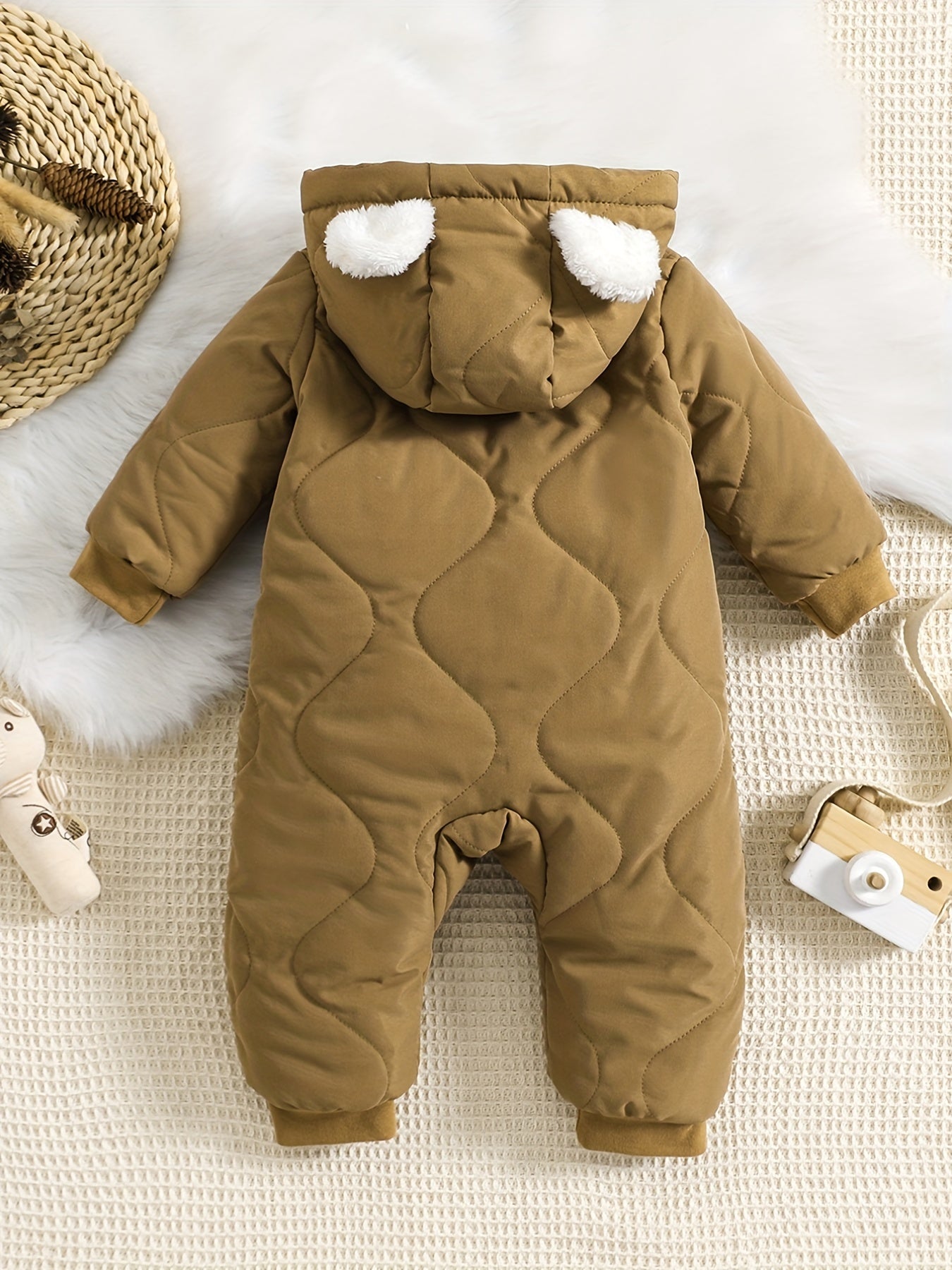 Luca Hooded Romper for Babies - Warm and Cute for Outdoor Adventures