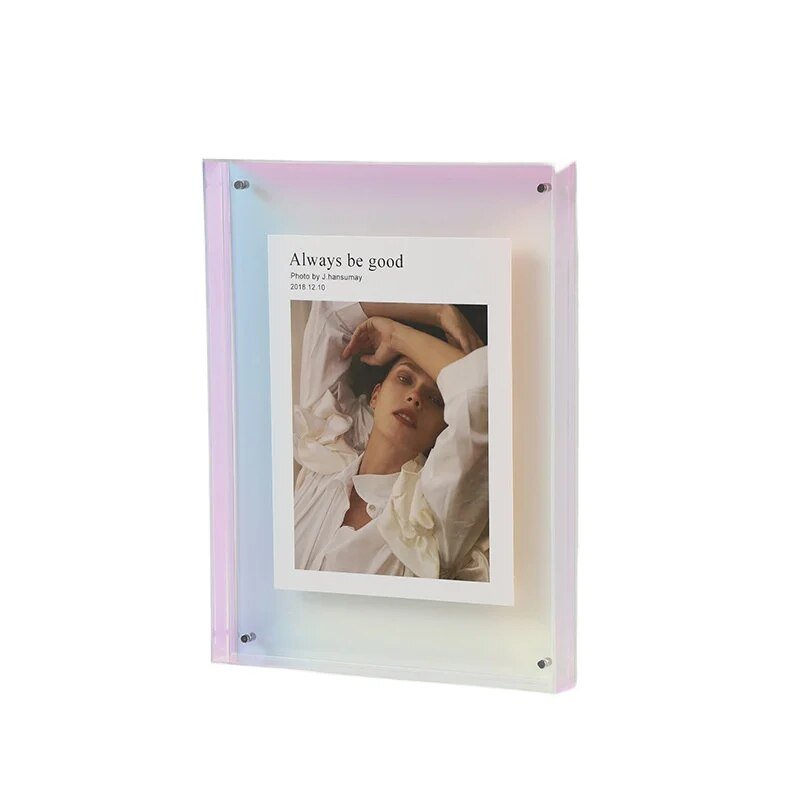 Vibrant Acrylic Display Frame – Contemporary Coloured Picture Holder