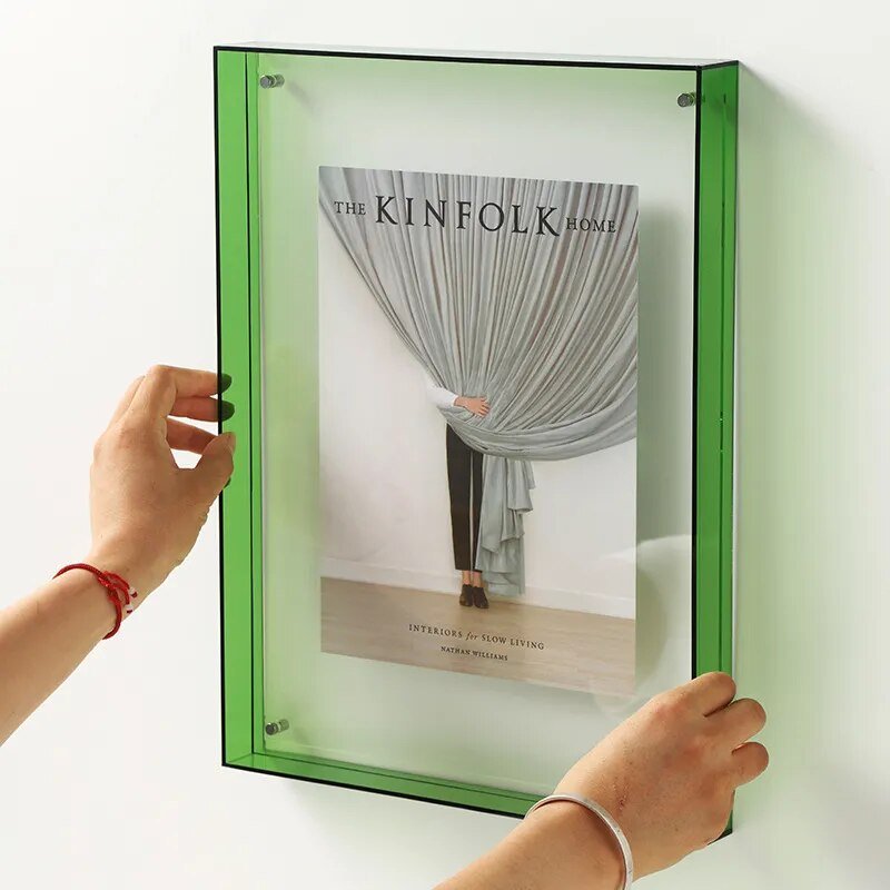 Vibrant Acrylic Display Frame – Contemporary Coloured Picture Holder