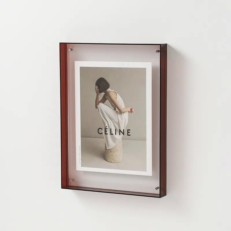 Vibrant Acrylic Display Frame – Contemporary Coloured Picture Holder