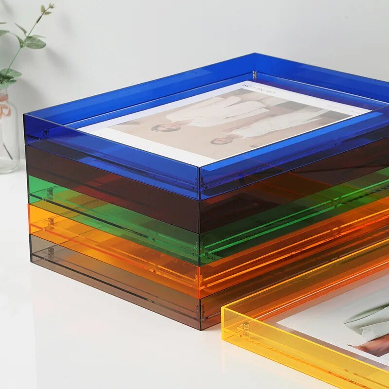 Vibrant Acrylic Display Frame – Contemporary Coloured Picture Holder