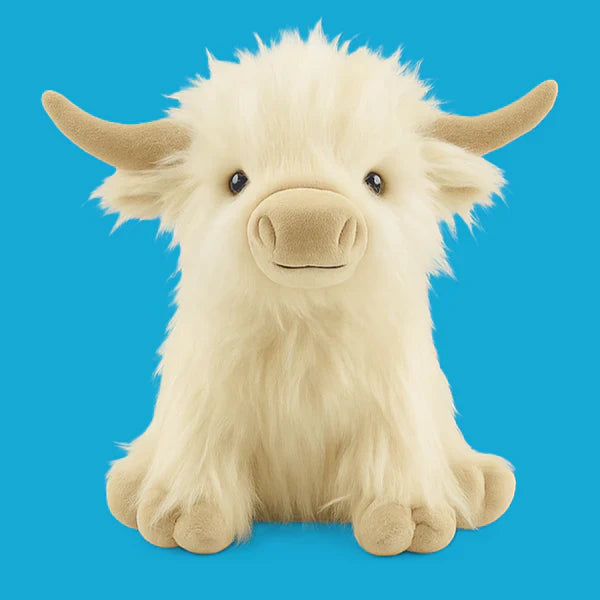 Highland Cuddle Cow Plush – Soft Shaggy Toy for Children