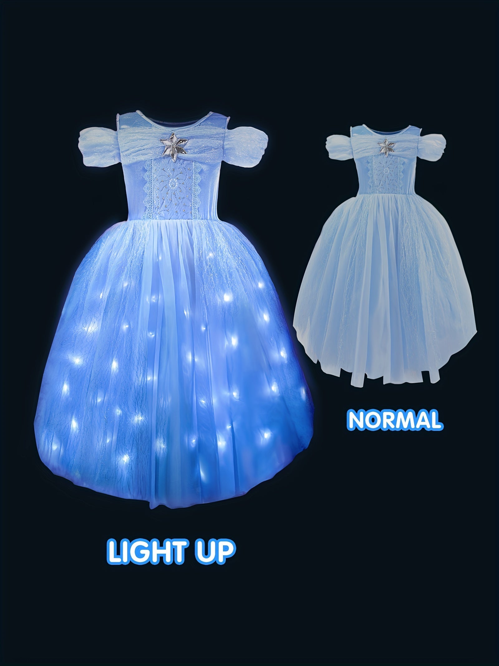 Magical LED Tutu Dress for Girls - Enchanting Festive Experience