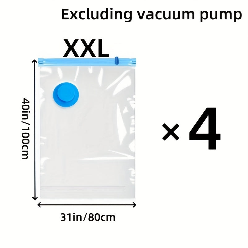 Set of Extra Large Vacuum Storage Bags – Reusable, Waterproof, and Space-Saving