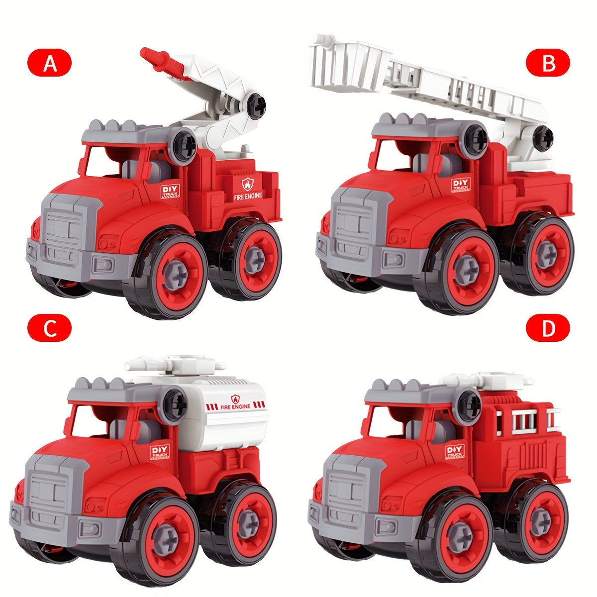 Firefighter Heroes Building Set - Create Your Own Fire Trucks and Save the Day
