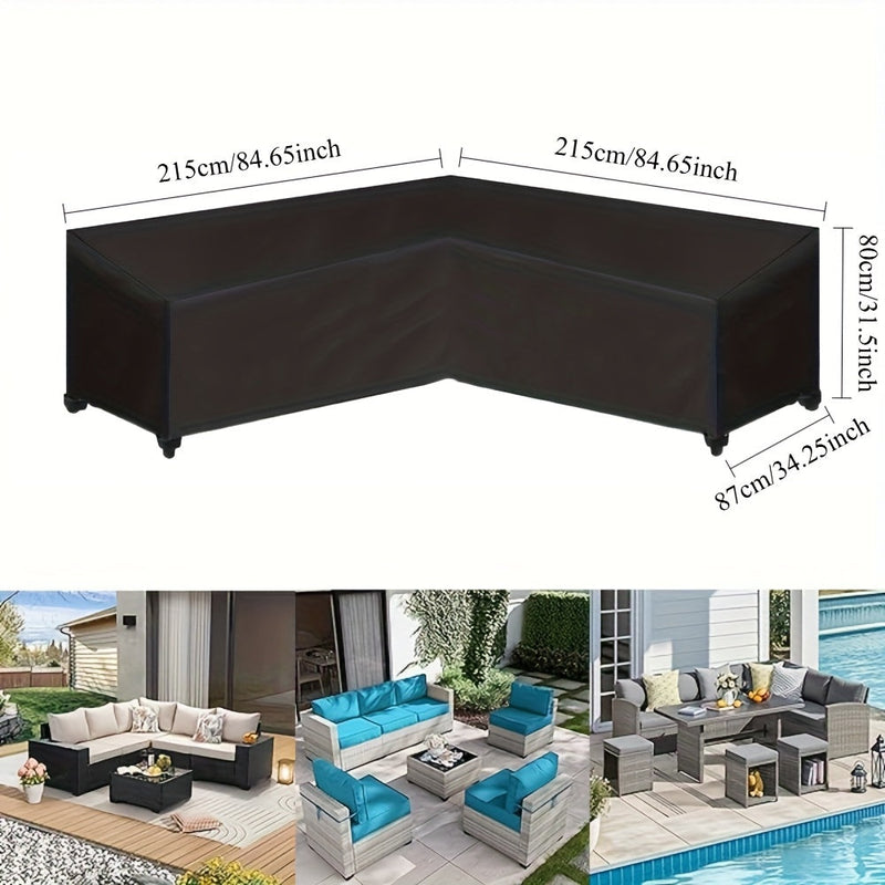ShieldGuard Outdoor Cover – Robust Protection for V-Shaped Lounge Sets