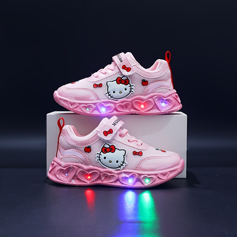 Light-Up Hello Kitty Sneakers – Breathable and Cushioned Fun Shoes