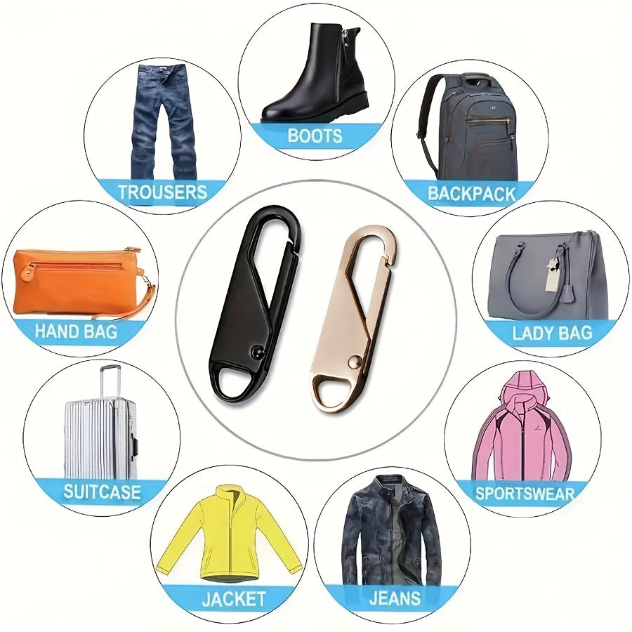 MultiFit Universal Zipper Heads – Convenient Replacement Set of 4