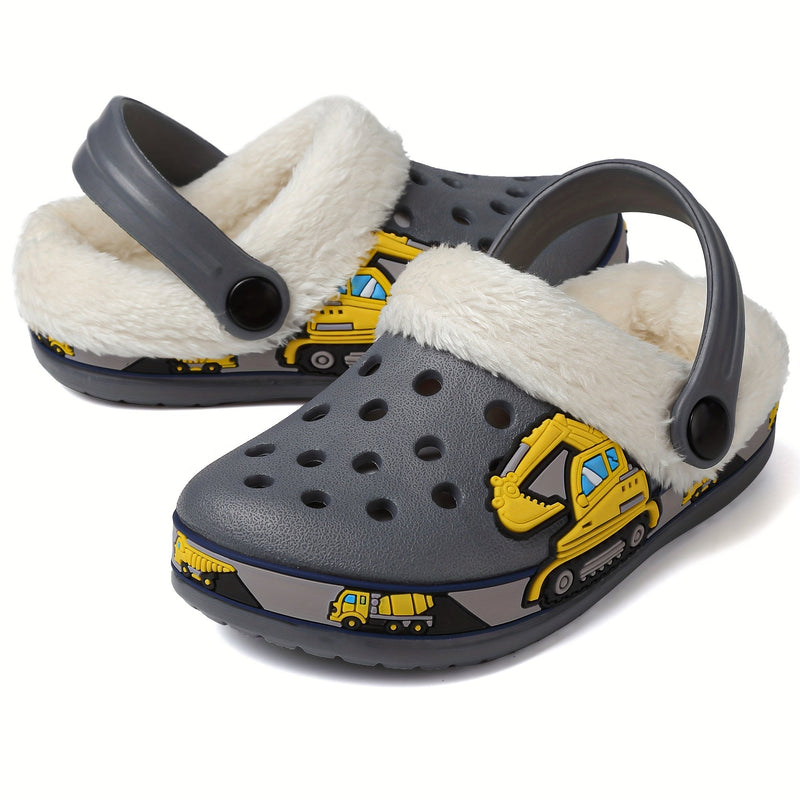 Playful Warmth Clogs for Kids - Soft and Comfortable for Indoors