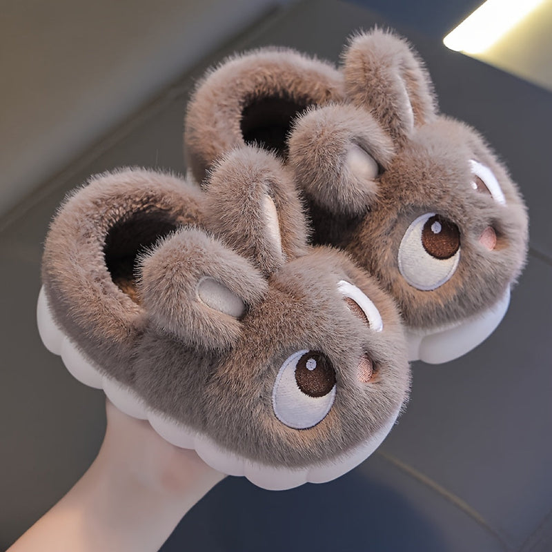 Plush Bunny Slippers for Kids - For Comfortable Winter Days