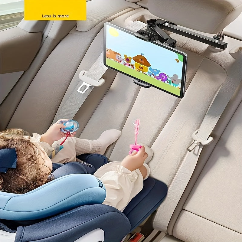 Car Headrest Tablet Holder – Adjustable Mount for Tablets and Smartphones