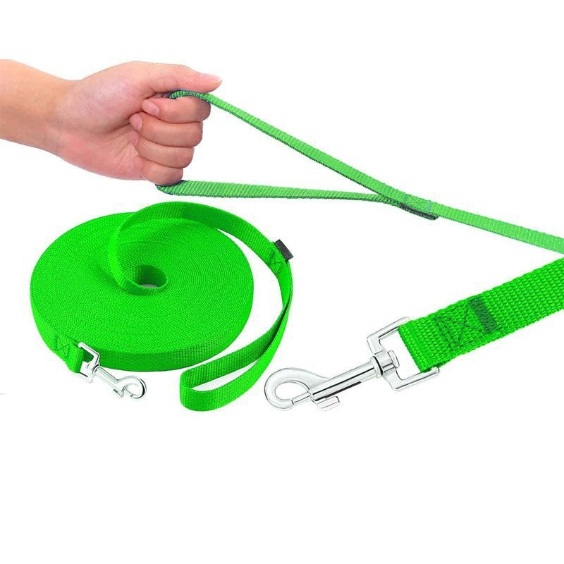 Long Nylon Dog Leash – Perfect for Training and Outdoor Activities