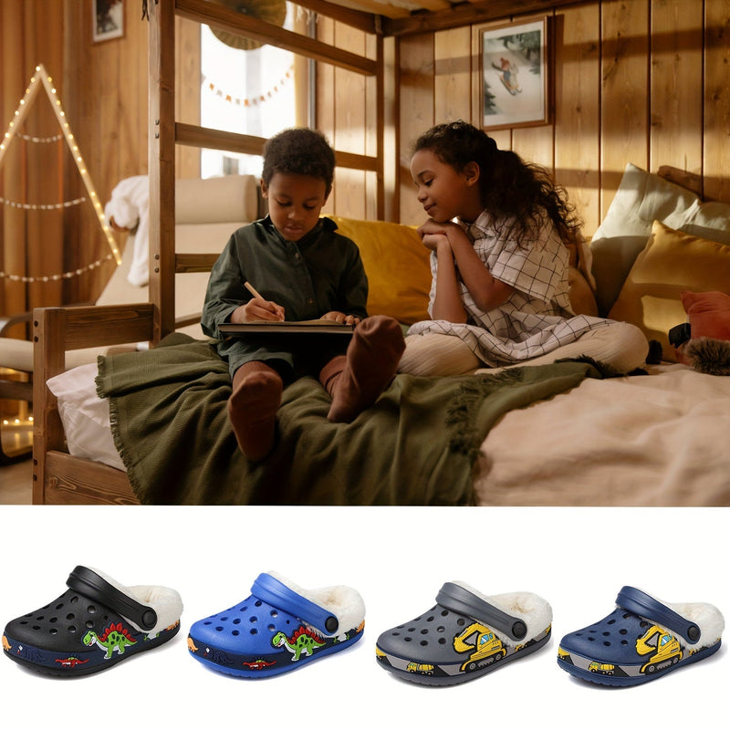 Playful Warmth Clogs for Kids - Soft and Comfortable for Indoors