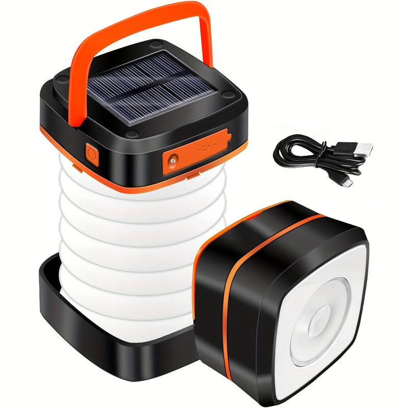 Foldable Camping Lantern - Rechargeable LED Light for Outdoor Activities and Emergencies