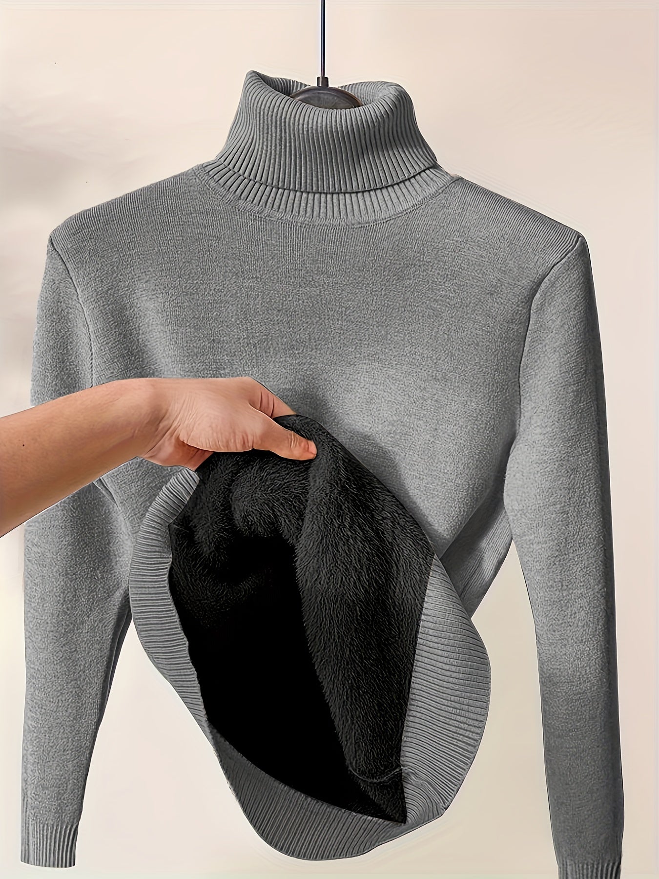 Thermal Turtleneck Sweater - Comfortable and Warm for Cold Days