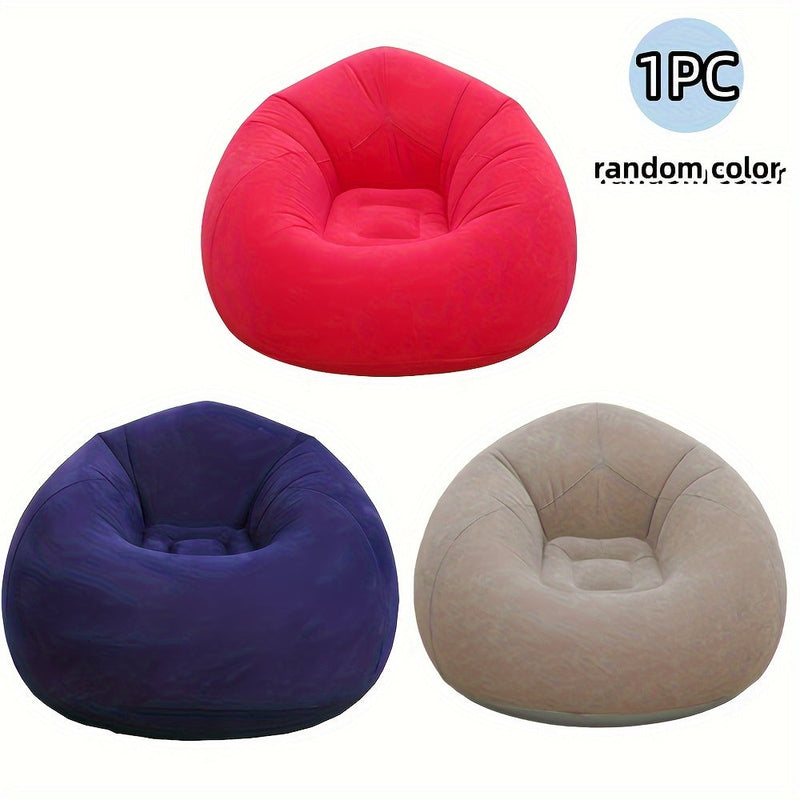 Soft Inflatable Lounge Chair – Relaxed and Compact for Indoor and Outdoor Use