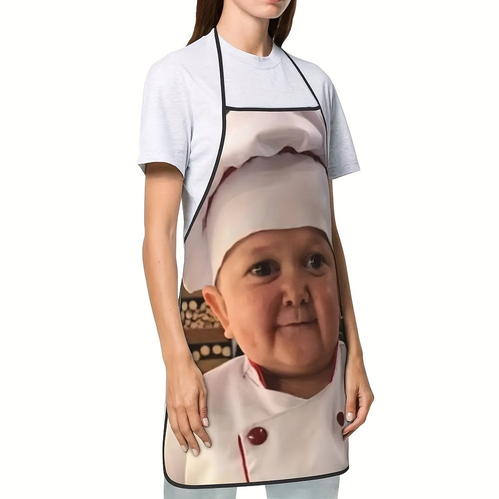 Little Chef Funny Hasbulla Apron – For Cooking, Baking, and Gardening