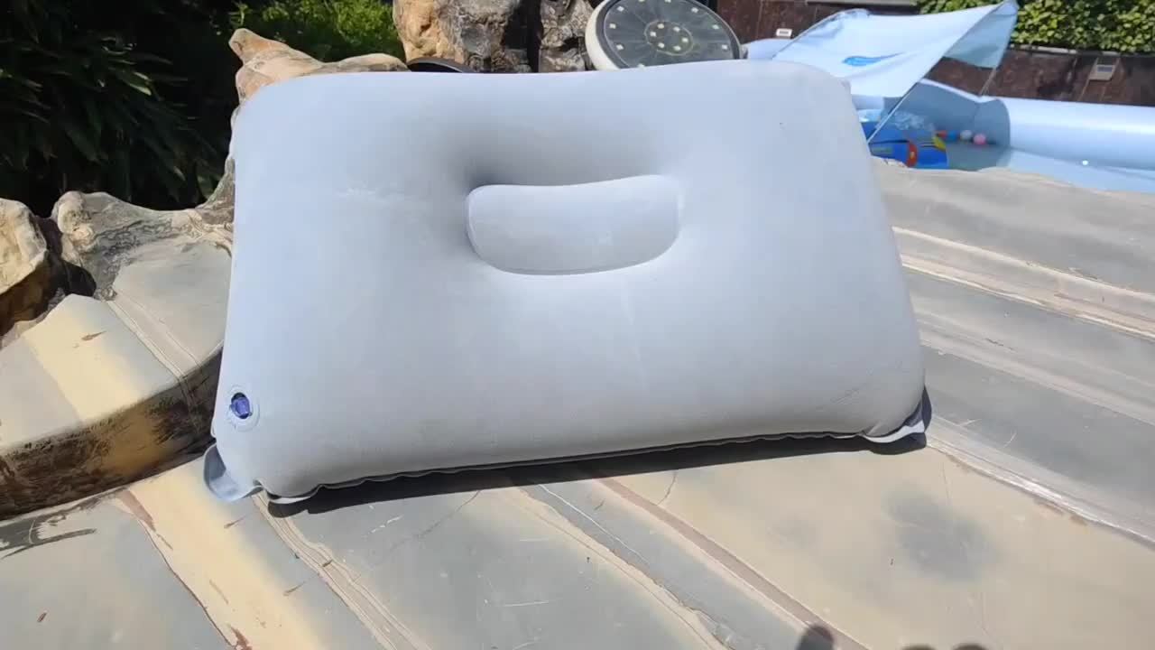 Inflatable Pillows for Camping and Travel - Set of 2 Soft, Portable Pillows
