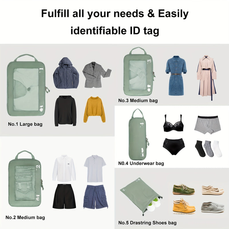 TravelSmart Compression Travel Organizer Set – Efficient Luggage Solution