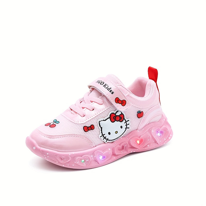 Light-Up Hello Kitty Sneakers – Breathable and Cushioned Fun Shoes
