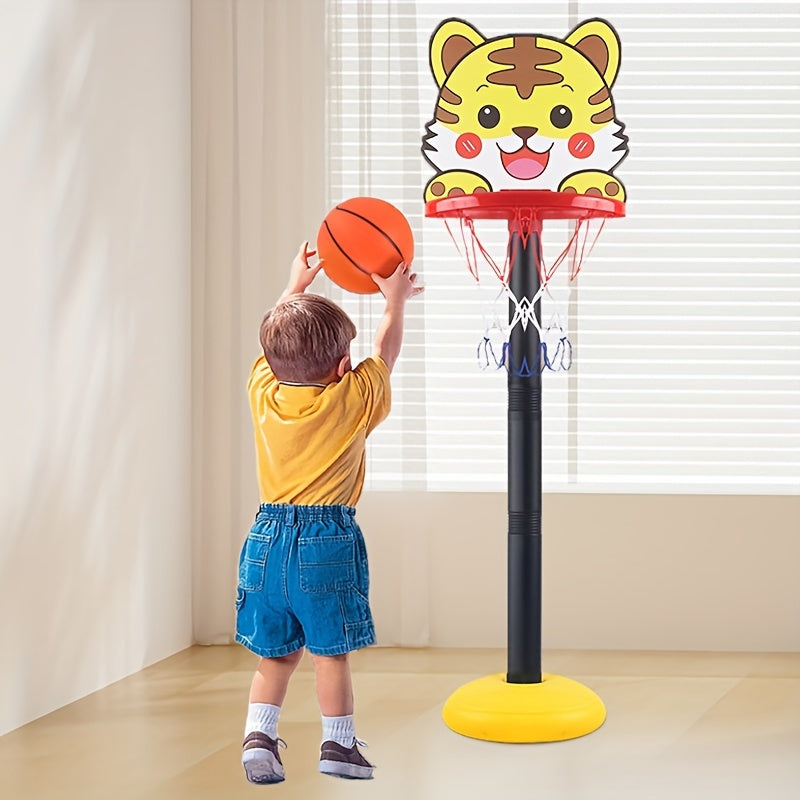 Cheerful Tiger Basketball Hoop - Ideal for Active Kids