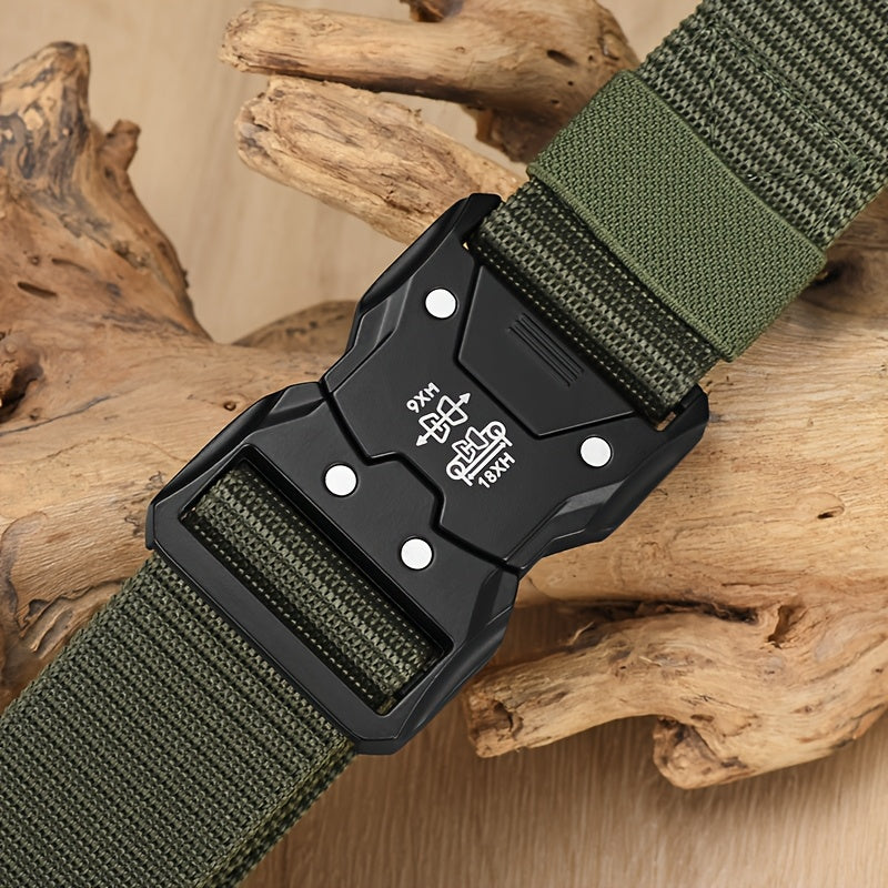 Unisex Tactical Nylon Belt – Sturdy, Breathable, and Versatile