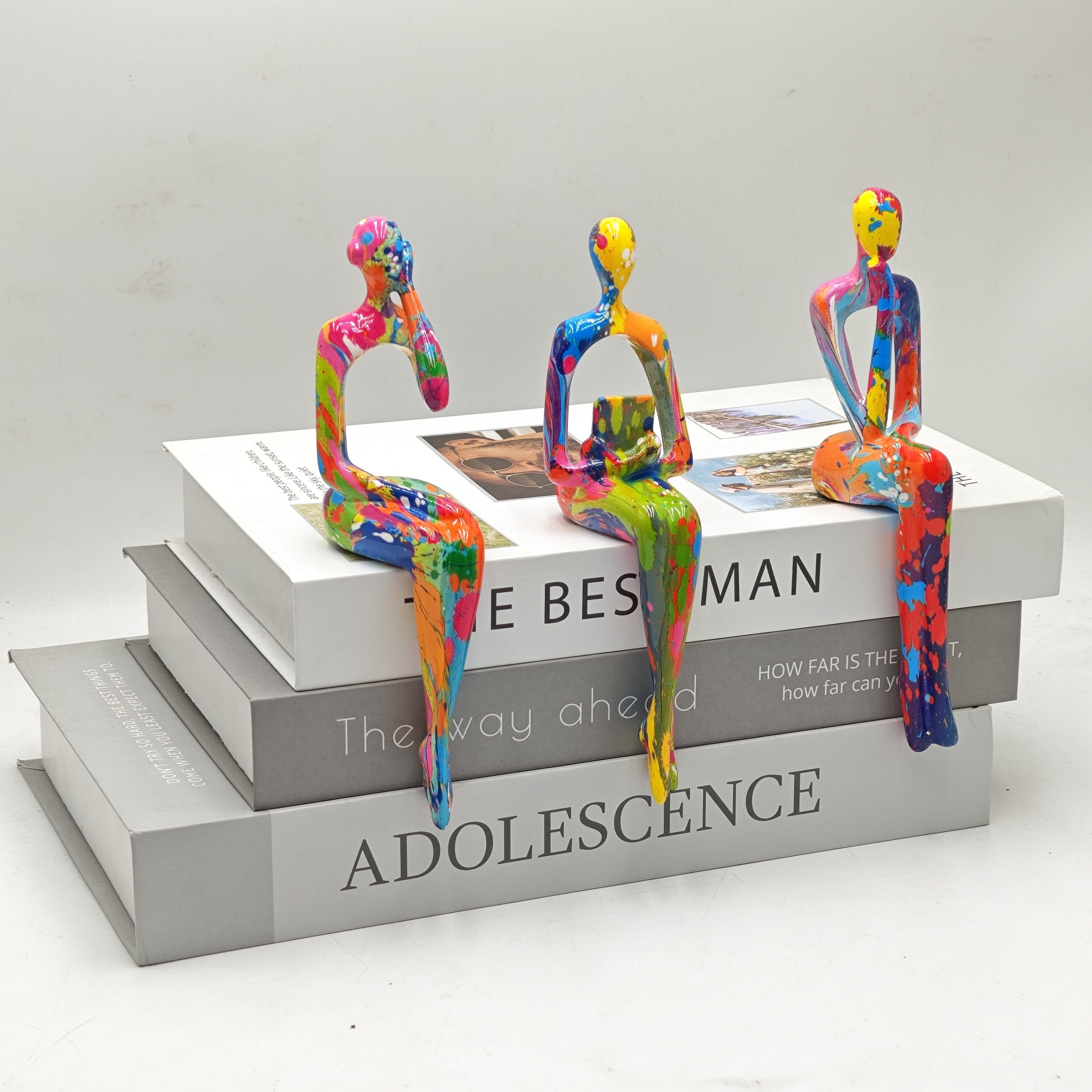Color Explosion Art Figures Set - For a Bold and Creative Interior Look