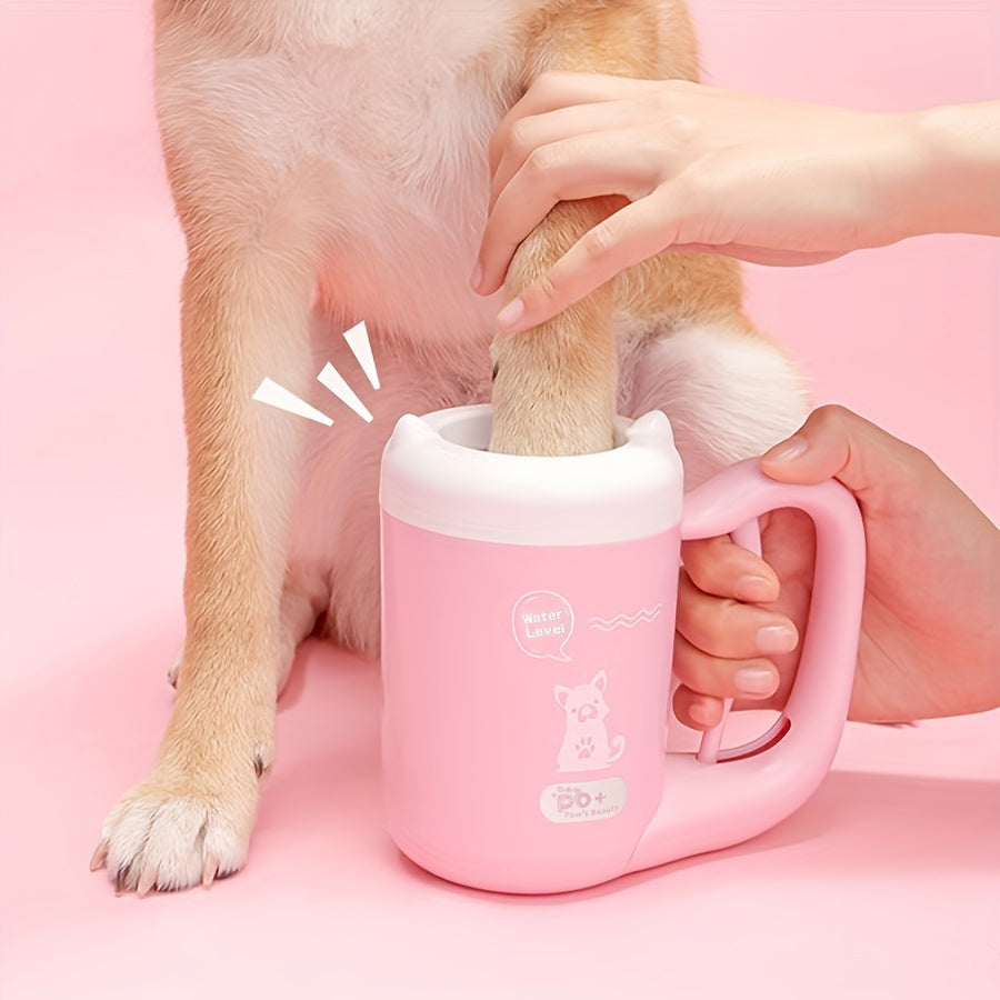 Silicone Dog Paw Cleaner Cup – Portable & Soft Bristle Foot Washer
