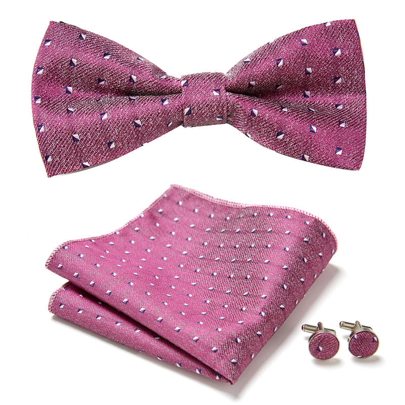 Elegant Bow Tie Set – Handcrafted with Matching Accessories
