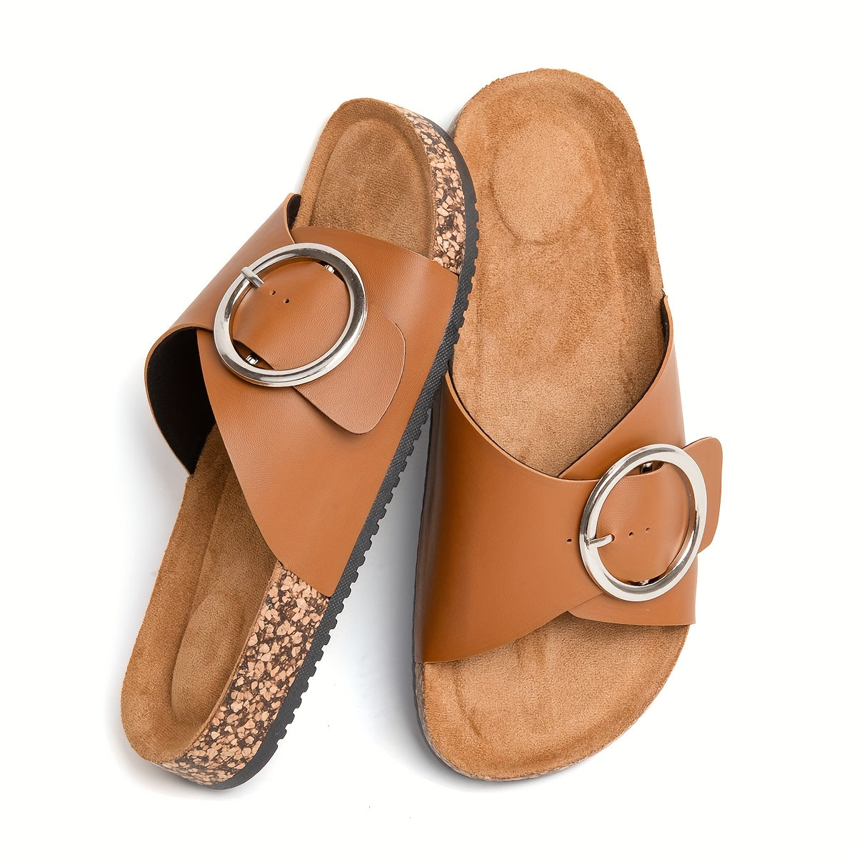 Modern Women's Sandals with Metal Buckle – Comfortable and Stylish for Every Season