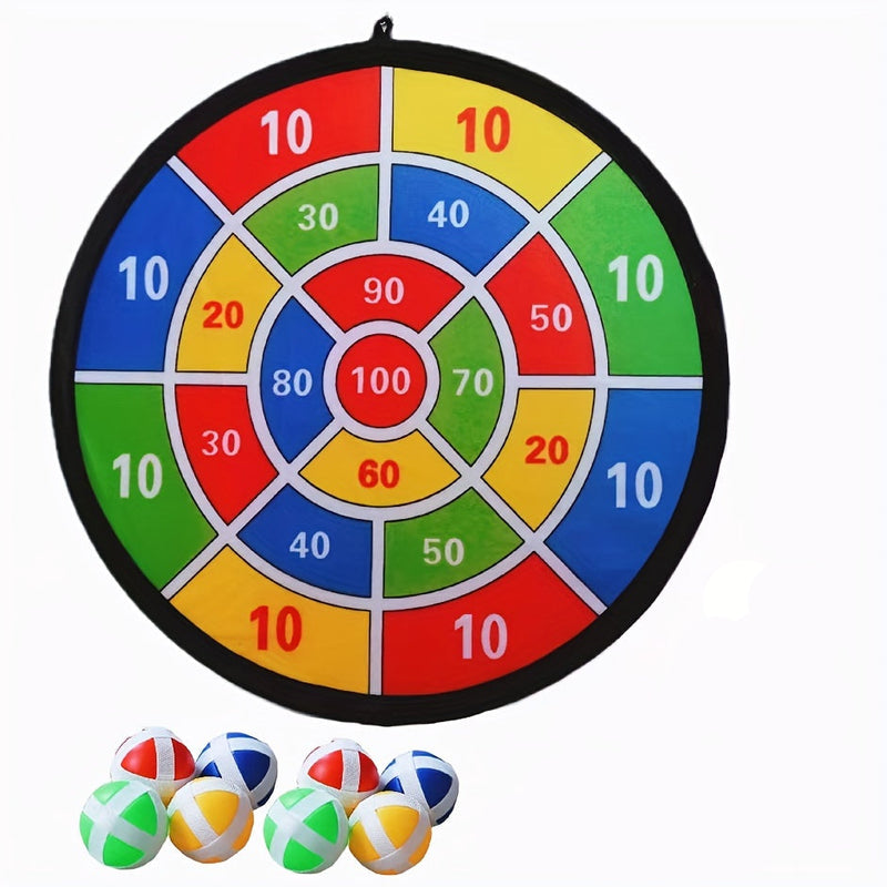 Sticky Dart Ball Set - Interactive Family Dartboard Game for Indoor and Outdoor Use