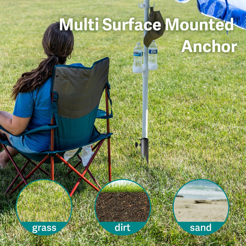 Portable Adjustable Umbrella Base – Heavy-Duty Steel Stability