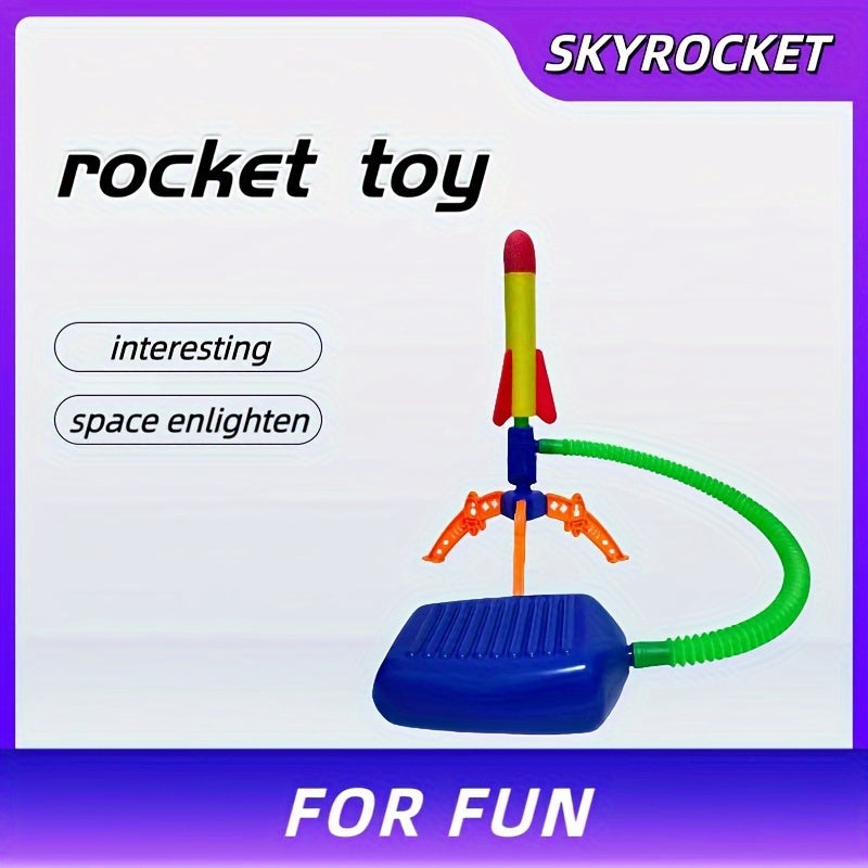 Foot Pump Rocket Launcher – Splendid Outdoor Fun with Colorful Rockets
