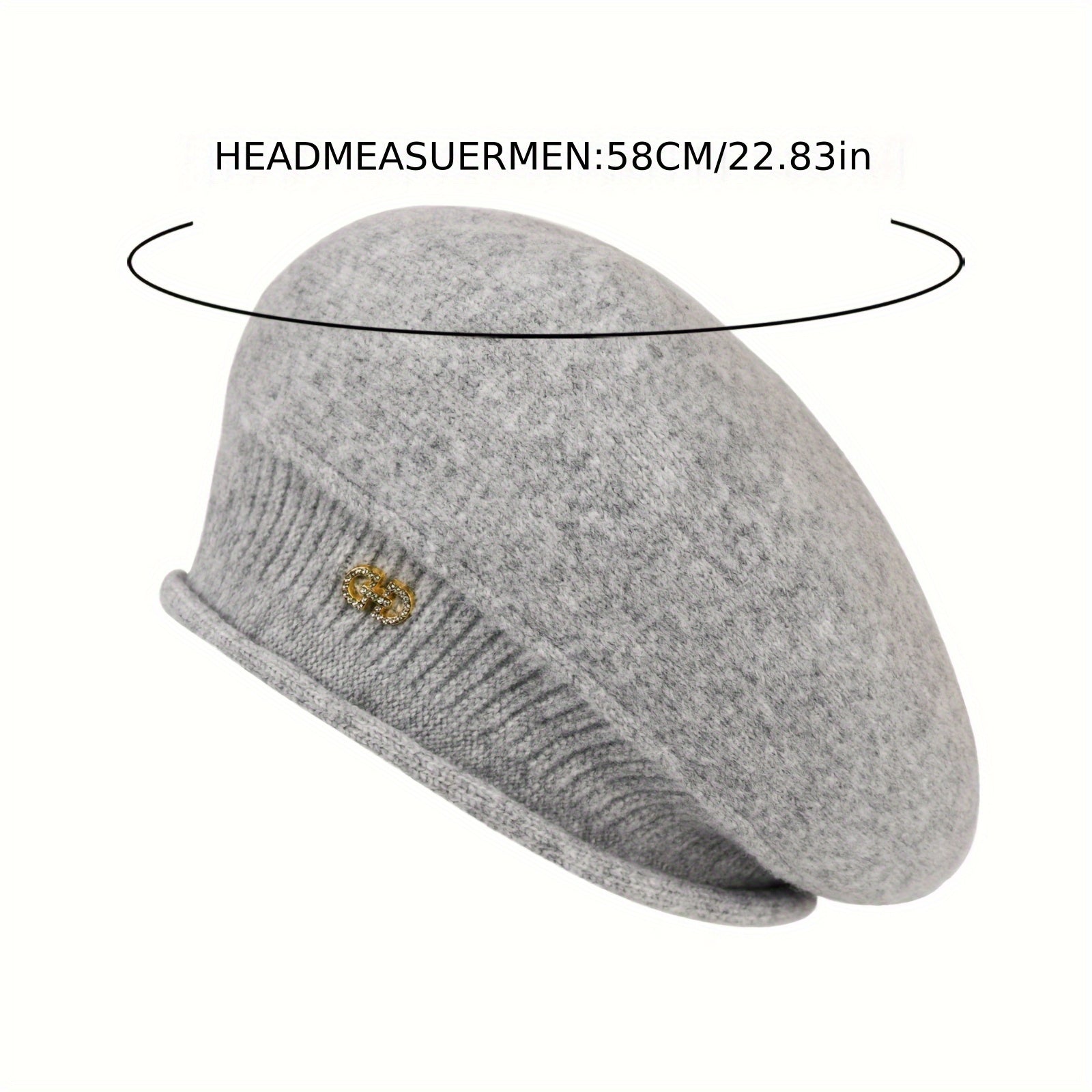 Chic Knitted Beret for Women - Elegance and Warmth for Winter