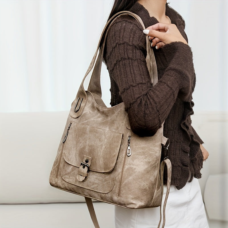 Vintage Chic Shoulder Bag – Practical and Elegant