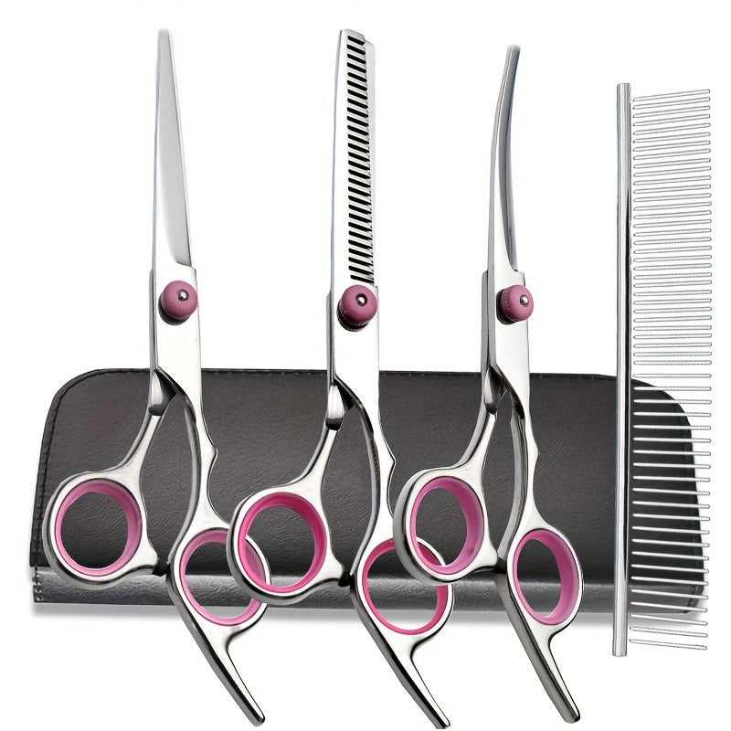 Professional Pet Grooming Kit – Scissors and Comb for Perfect Grooming of Dogs and Cats