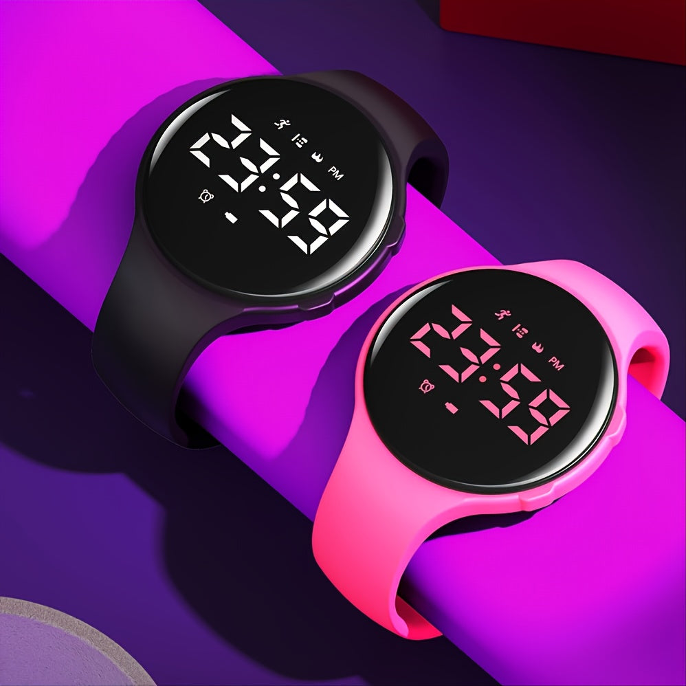 LED Digital Pedometer Watch with Vibrating Alarm – Fitness Tracker for Kids